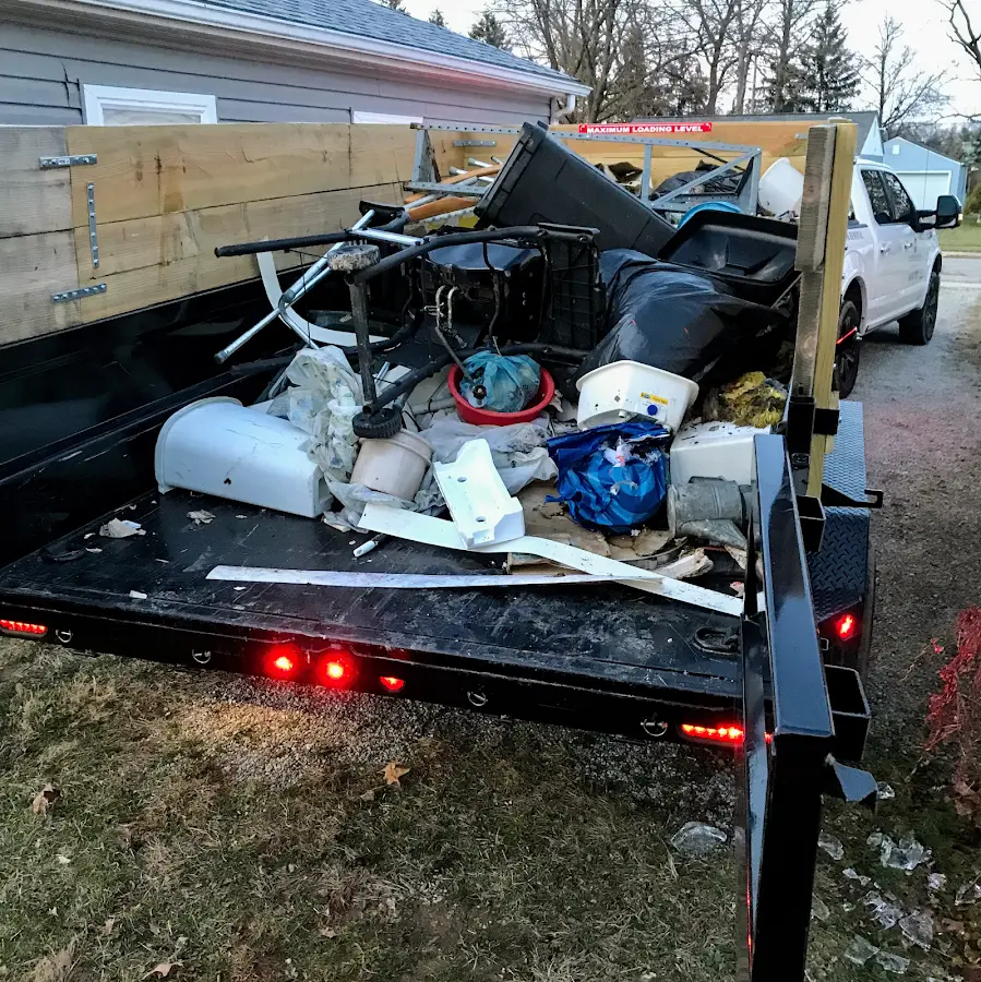 Roll-off dumpster delivered to a residential driveway in Irwin